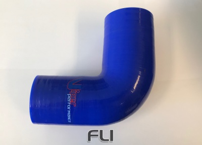 Bocht 90 Graden Reducer Polyester 22-19mm Blauw