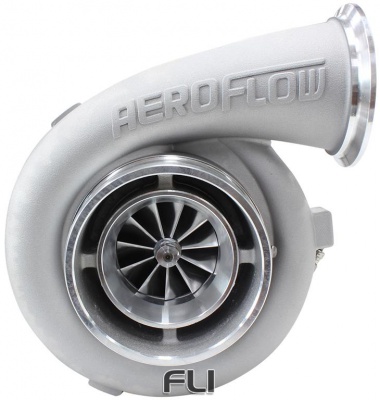 BOOSTED 7075 T4 1.15 Turbocharger 950HP, Natural Cast Finish External Wastegate, T4 Twin Entry Inlet Flange, V-Band Exhaust Flange