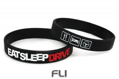 CK-BR955-4 Silicone wristband | EAT SLEEP DRIVE | black
