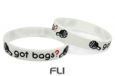 CK-BR955-5 Silicone wristband | GOT BAGS? | white