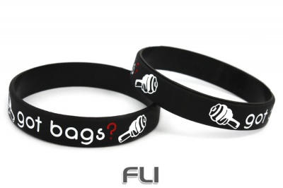 CK-BR955-6 Silicone wristband | GOT BAGS? | black