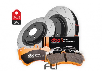 Brake Kit - 4000 Series T3 Slotted and Xtreme Performance Brake Pads (2x DBA42244S + DB2228XP)