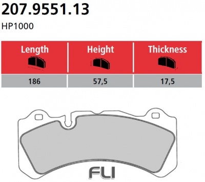 Brembo vervang remblokken - 107.9551.13