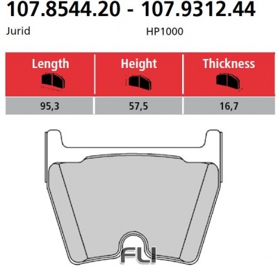 Brembo vervang remblokken - 107.9312.44