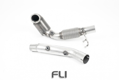 Cast Downpipe 200 cell HJS Cat with GPF/OPF Bypass (OE Catback)