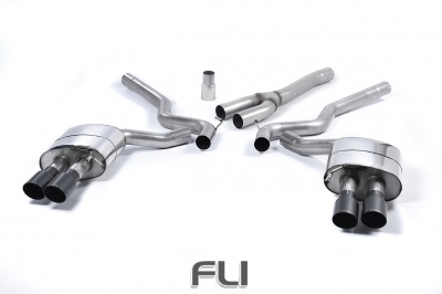 Cat-back Non-Resonated with GT-90 Cerakote Black Trims