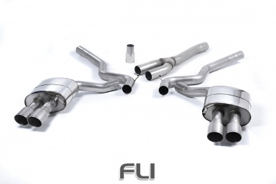 Cat-back Non-Resonated with GT-90 Titanium Trims