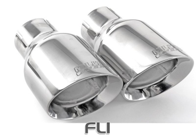 Catback -  Non-Resonated - GTI Dual Outlet Style with GT-100 Polished