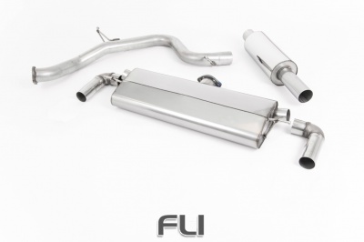 Catback - Resonated (ECE) with Dual Oval Polished