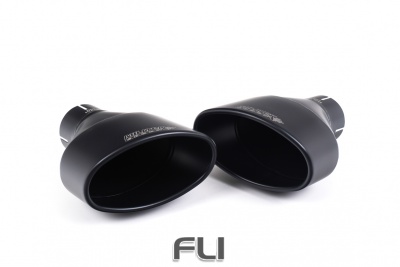 Catback Non-Resonated (louder) - Cerakote Black Oval Trims