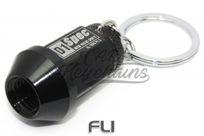 CK-BR201BL D1 wheel nut keychain (black)