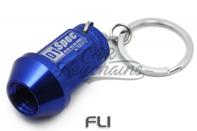 CK-BR201BU D1 wheel nut keychain (blue)