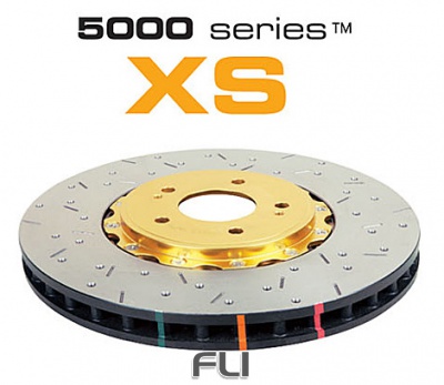 5000 series - Crossed Drilled and Slotted 2-Piece Gold Hat