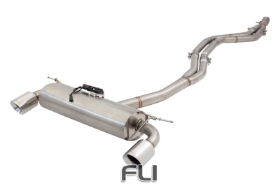 Dual 2.5 inch-3 inch Cat-Back System Varex Muffler, 304 Stainless Steel