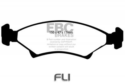 EBC DP1001 standaard Remblokken