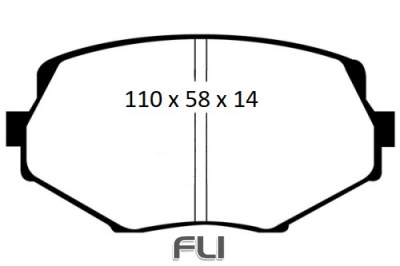 EBC DP1002 standaard Remblokken