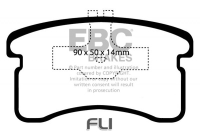 EBC DP1016 standaard Remblokken