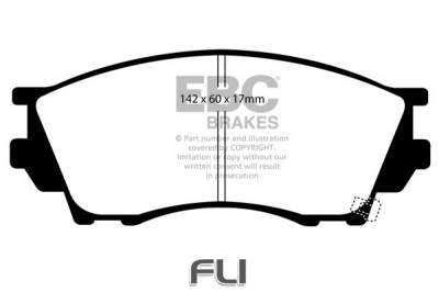 EBC DP1019 standaard Remblokken