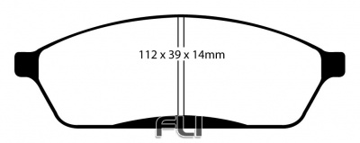 EBC DP1023 standaard Remblokken