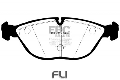 EBC DP1035 standaard Remblokken