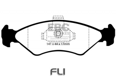 EBC DP1050 standaard Remblokken