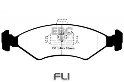 EBC DP1051 standaard Remblokken