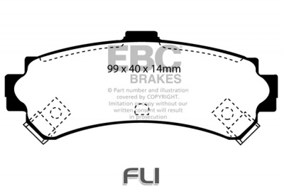 EBC DP1067 standaard Remblokken