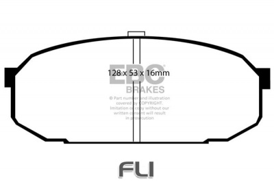 EBC DP1103 standaard Remblokken