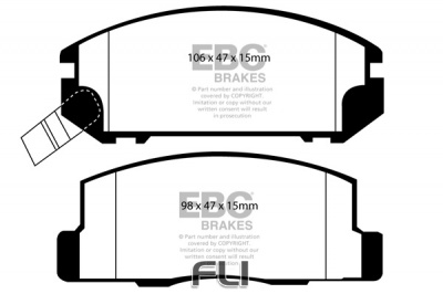 EBC DP1107 standaard Remblokken