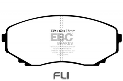 EBC DP1121 standaard Remblokken