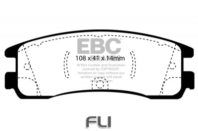 EBC DP1122 standaard Remblokken