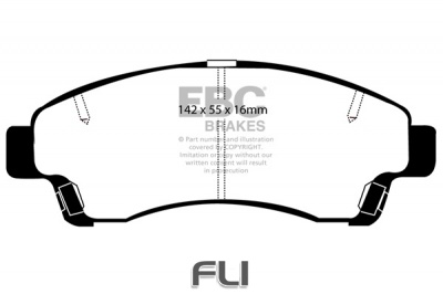 EBC DP1189 standaard Remblokken