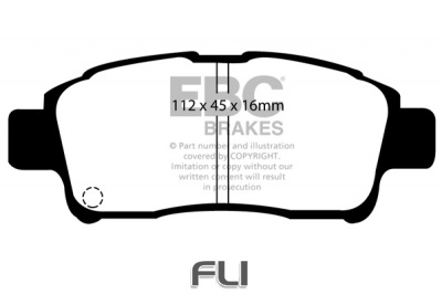 EBC DP1225 standaard Remblokken