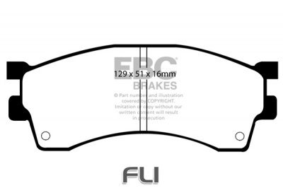 EBC DP1236 standaard Remblokken