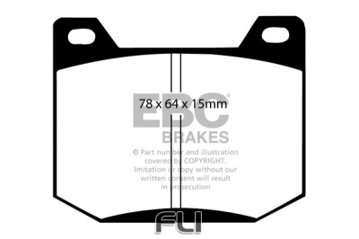 EBC DP123_2 standaard Remblokken