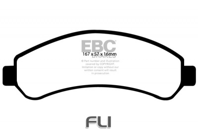 EBC DP1256 standaard Remblokken