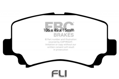 EBC DP1291 standaard Remblokken