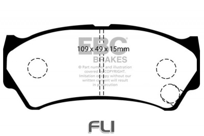 EBC DP1299 standaard Remblokken