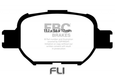 EBC DP1325 standaard Remblokken