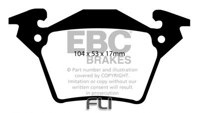 EBC DP1343 standaard Remblokken