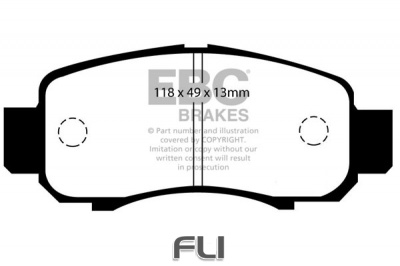 EBC DP1355 standaard Remblokken