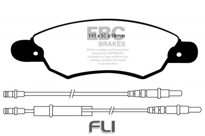 EBC DP1370 standaard Remblokken