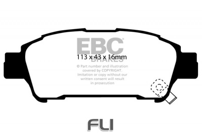 EBC DP1401 standaard Remblokken