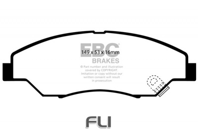 EBC DP1404 standaard Remblokken