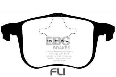 EBC DP1416 standaard Remblokken