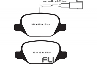 EBC DP1430_2 standaard Remblokken