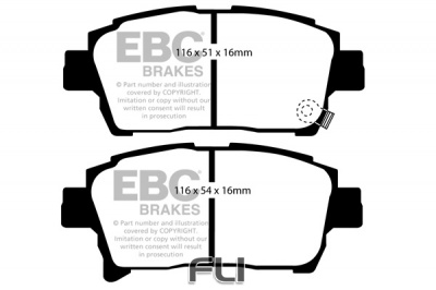 EBC DP1459 standaard Remblokken