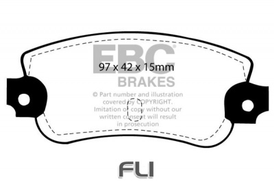 EBC DP147 standaard Remblokken