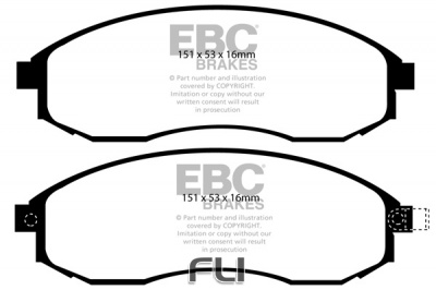 EBC DP1489 standaard Remblokken