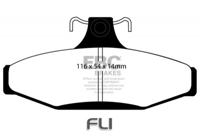 EBC DP1501 standaard Remblokken
